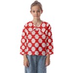 Christmas Snowflakes Background Pattern Kids  Sailor Shirt