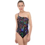 Christmas Lights Classic One Shoulder Swimsuit