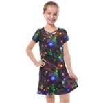 Christmas Lights Kids  Cross Web Dress