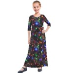 Christmas Lights Kids  Quarter Sleeve Maxi Dress
