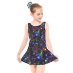 Christmas Lights Kids  Skater Dress Swimsuit