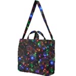 Christmas Lights Square Shoulder Tote Bag