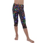Christmas Lights Kids  Lightweight Velour Capri Leggings 