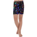 Christmas Lights Kids  Lightweight Velour Capri Yoga Leggings
