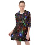 Christmas Lights Mini Skater Shirt Dress