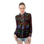 Christmas Lights Long Sleeve Chiffon Shirt