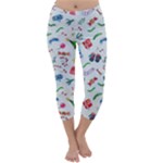 New Year Christmas Winter Pattern Capri Winter Leggings 