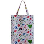 New Year Christmas Winter Pattern Zipper Classic Tote Bag