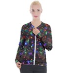Christmas Lights Casual Zip Up Jacket