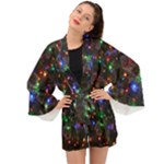 Christmas Lights Long Sleeve Kimono