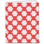 Christmas Snowflakes Background Pattern 8  x 10  Hardcover Notebook