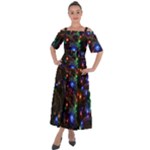 Christmas Lights Shoulder Straps Boho Maxi Dress 