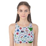New Year Christmas Winter Pattern Tank Bikini Top