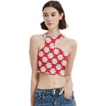 Christmas Snowflakes Background Pattern Cut Out Top