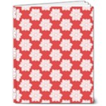 Christmas Snowflakes Background Pattern 8  x 10  Softcover Notebook