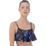 Christmas Lights Frill Bikini Top
