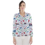 New Year Christmas Winter Pattern Women s Windbreaker