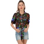 Christmas Lights Tie Front Shirt 