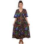 Christmas Lights Kimono Sleeve Boho Dress