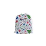 New Year Christmas Winter Pattern Drawstring Pouch (XS)
