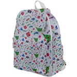 New Year Christmas Winter Pattern Top Flap Backpack