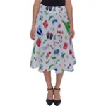 New Year Christmas Winter Pattern Perfect Length Midi Skirt