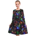 Christmas Lights Kids  Midi Sailor Dress