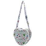 New Year Christmas Winter Pattern Heart Shoulder Bag