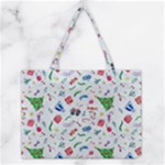 New Year Christmas Winter Pattern Medium Tote Bag