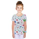 New Year Christmas Winter Pattern Kids  One Piece T-Shirt