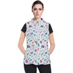 New Year Christmas Winter Pattern Women s Puffer Vest