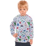 New Year Christmas Winter Pattern Kids  Hooded Pullover