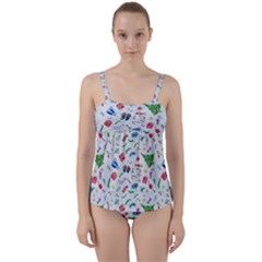 Twist Front Tankini Set 