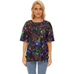 Christmas Lights Oversized Basic T-Shirt