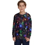 Christmas Lights Kids  Crewneck Sweatshirt