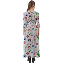 Button Up Boho Maxi Dress 