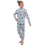 New Year Christmas Winter Pattern Kids  Long Sleeve Set 
