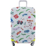 New Year Christmas Winter Pattern Luggage Cover (Large)