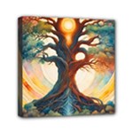 Tree Cosmic Spiritual Meditation Mini Canvas 6  x 6  (Stretched)
