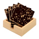 Christmas Lights Bamboo Coaster Set