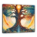 Tree Cosmic Spiritual Meditation Canvas 24  x 20  (Stretched)