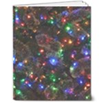 Christmas Lights 8  x 10  Softcover Notebook