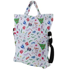 Fold Over Handle Tote Bag 