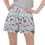 New Year Christmas Winter Pattern Women s Ripstop Shorts