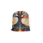 Tree Cosmic Spiritual Meditation Drawstring Pouch (Small)