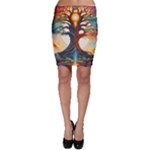 Tree Cosmic Spiritual Meditation Bodycon Skirt