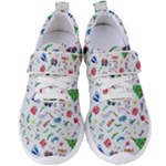 New Year Christmas Winter Pattern Women s Velcro Strap Shoes
