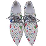 New Year Christmas Winter Pattern Pointed Oxford Shoes