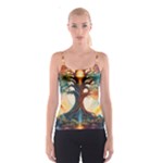 Tree Cosmic Spiritual Meditation Spaghetti Strap Top