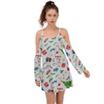 New Year Christmas Winter Pattern Boho Dress